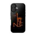 Tough Phone Case —  Love U New York Statue of Liberty & Giant Ape on Empire State’s Top - mono color (Orange)