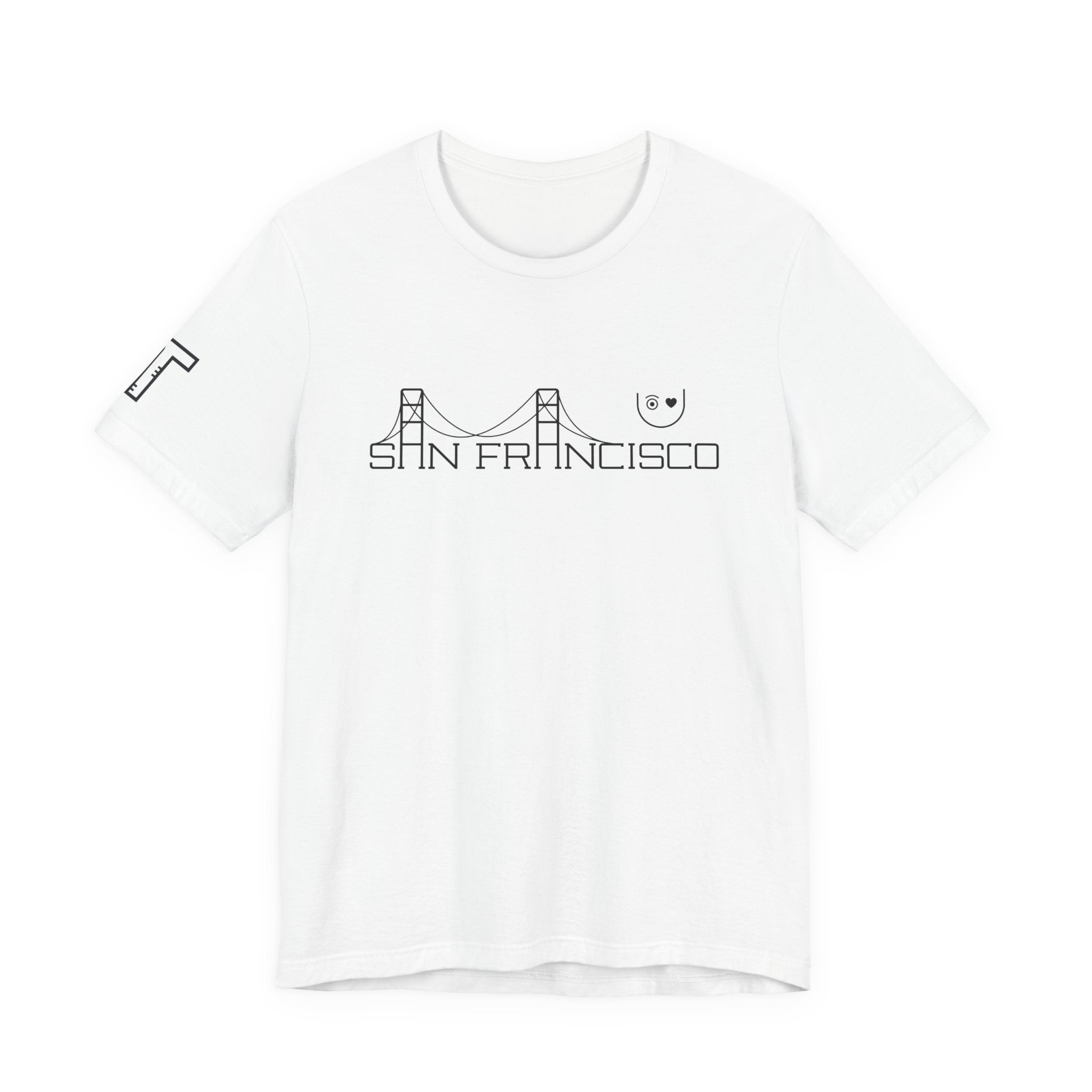 I Love U San Francisco & Golden Gate - mono color (Black)