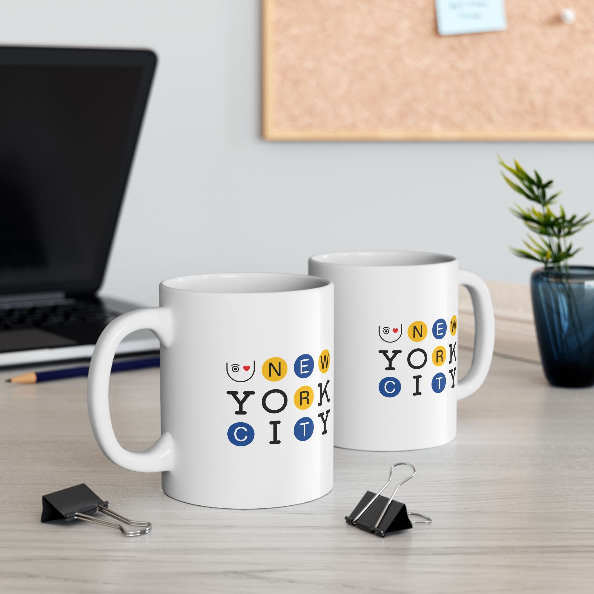 Mug (11oz & 15oz) - I Love U New York City & NYC Subway - multi color