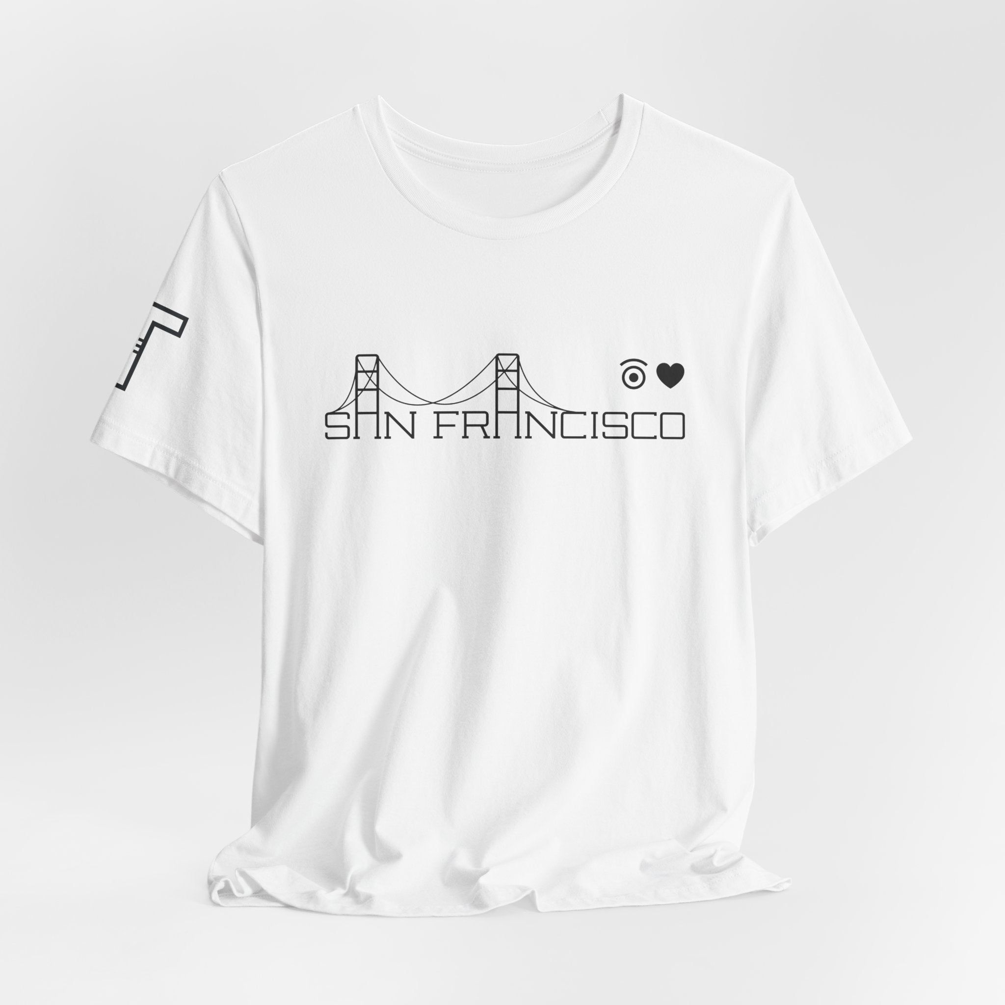 I Love San Francisco & Golden Gate - mono color (Black)