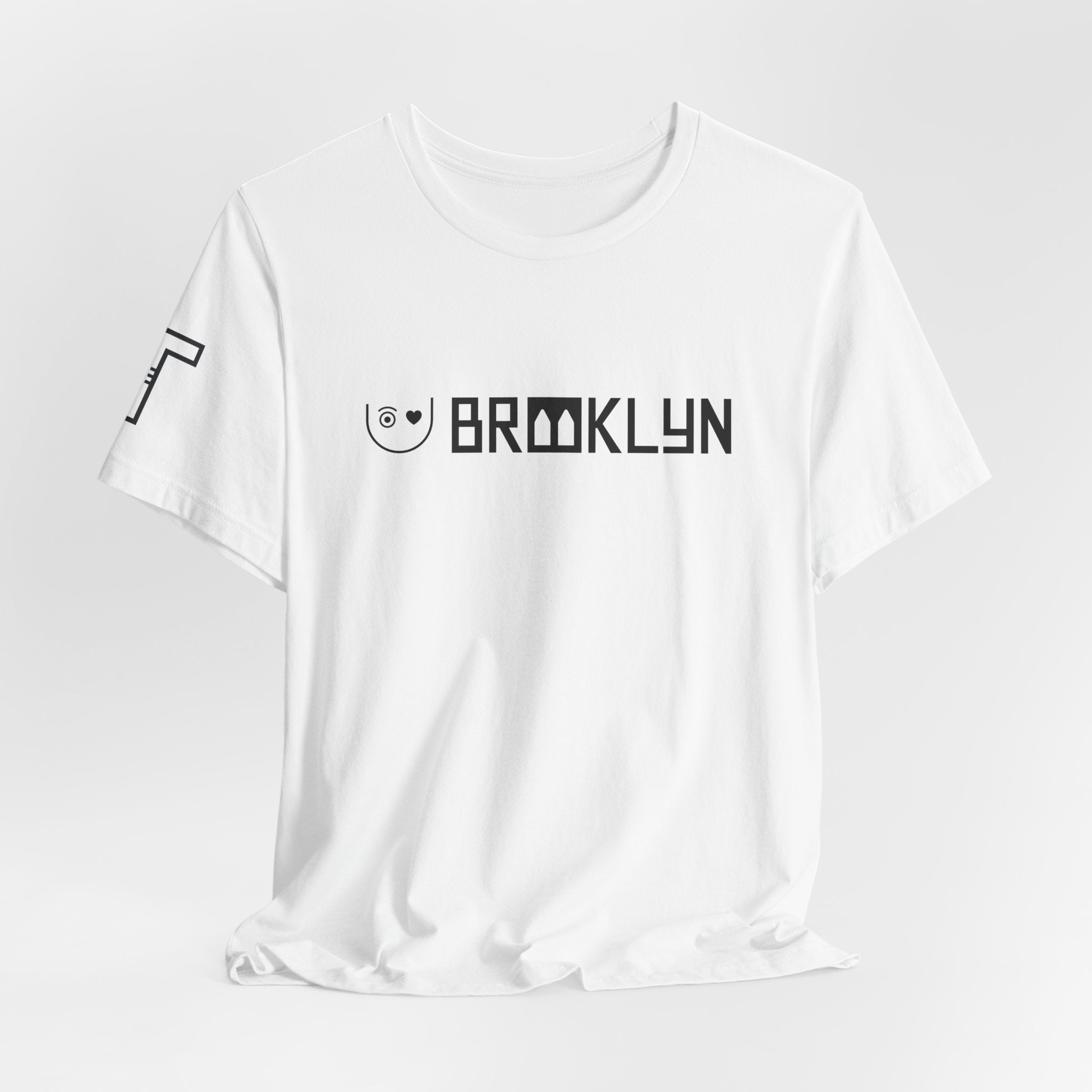 I Love U Brooklyn Bridge Arches “OO” - mono color (Black)