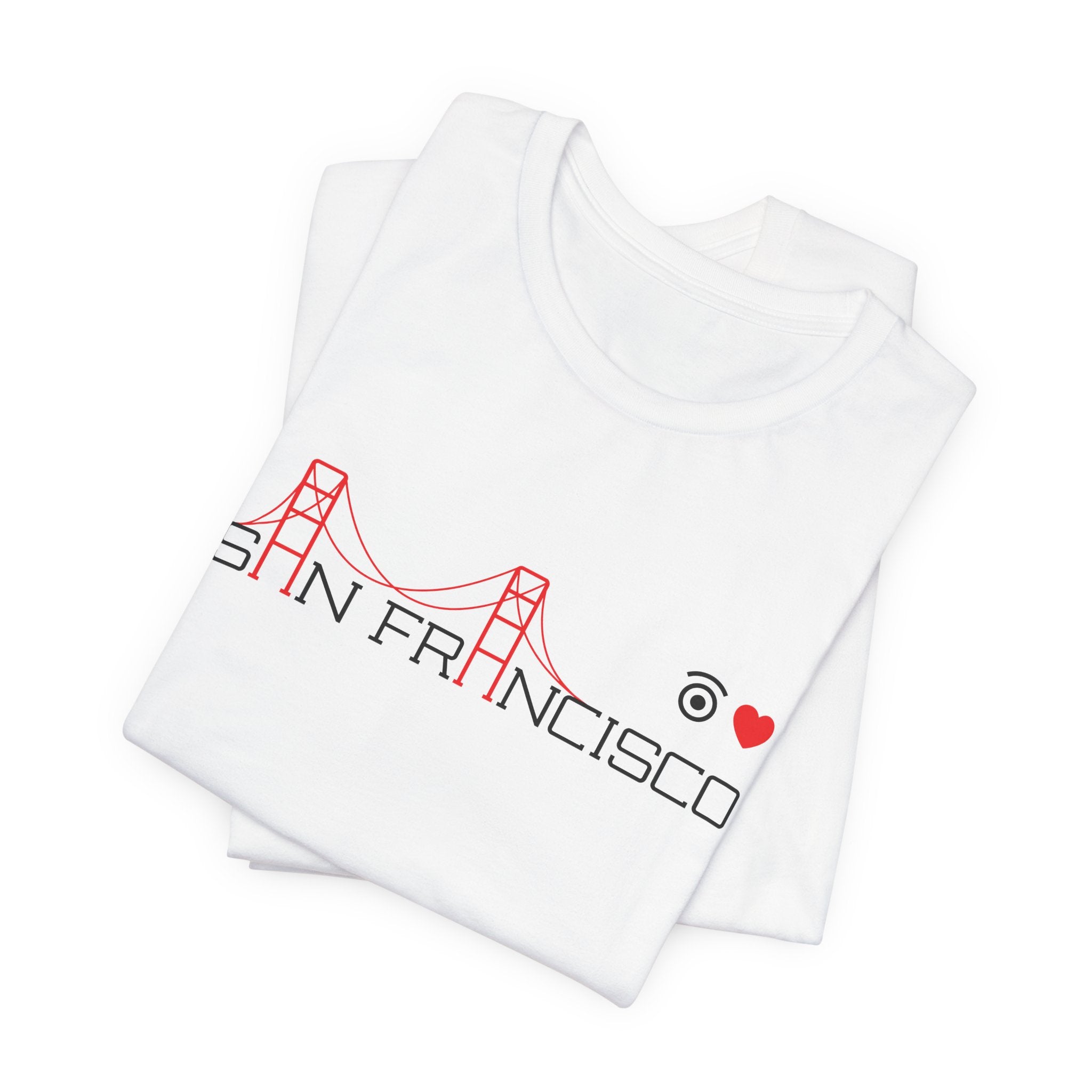 I Love San Francisco & Golden Gate - 2tone (BK/RD)