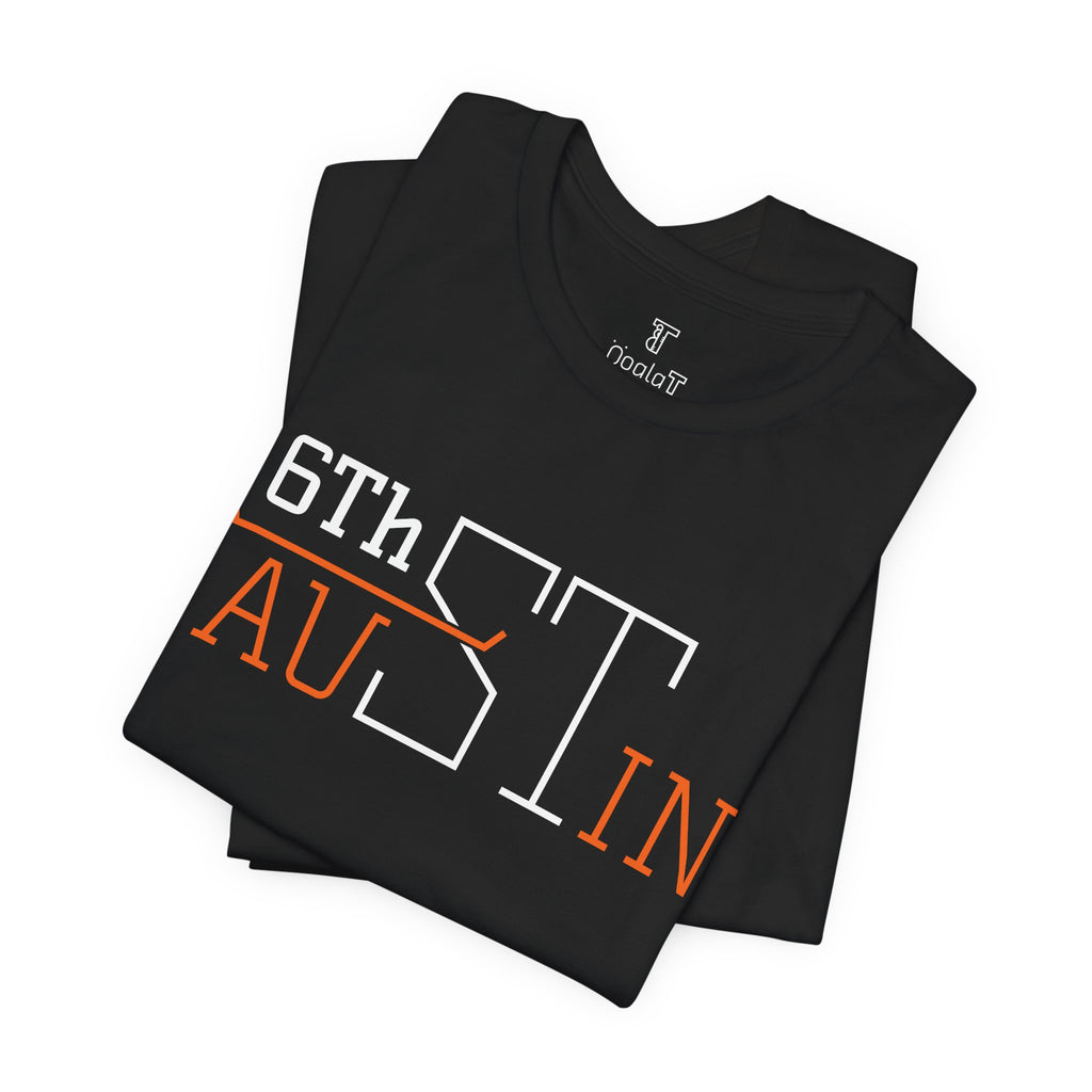 Austin 6Th ST & Longhorn “U #3” - 2tone (WH/OR)