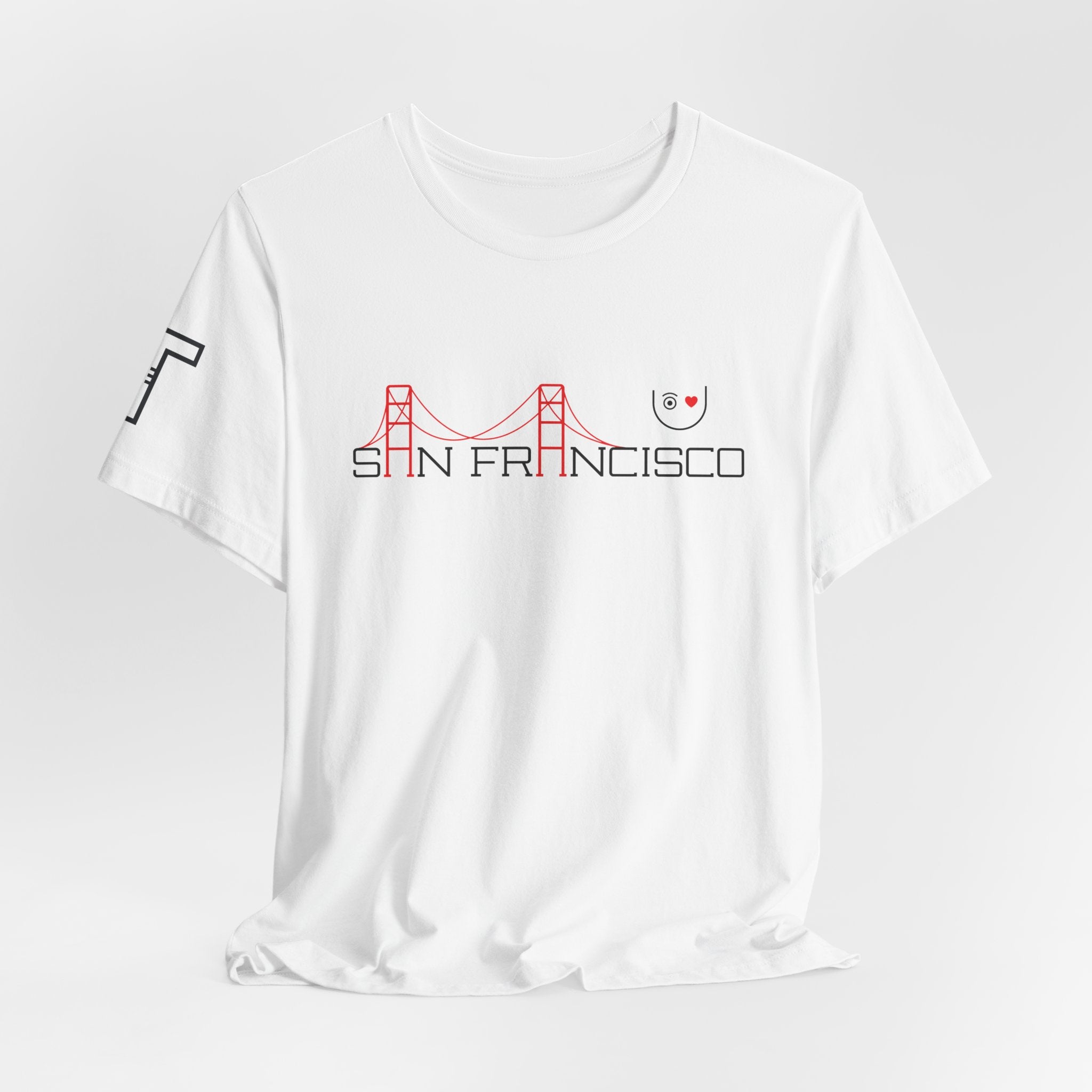 I Love U San Francisco & Golden Gate - 2tone (BK/RD)