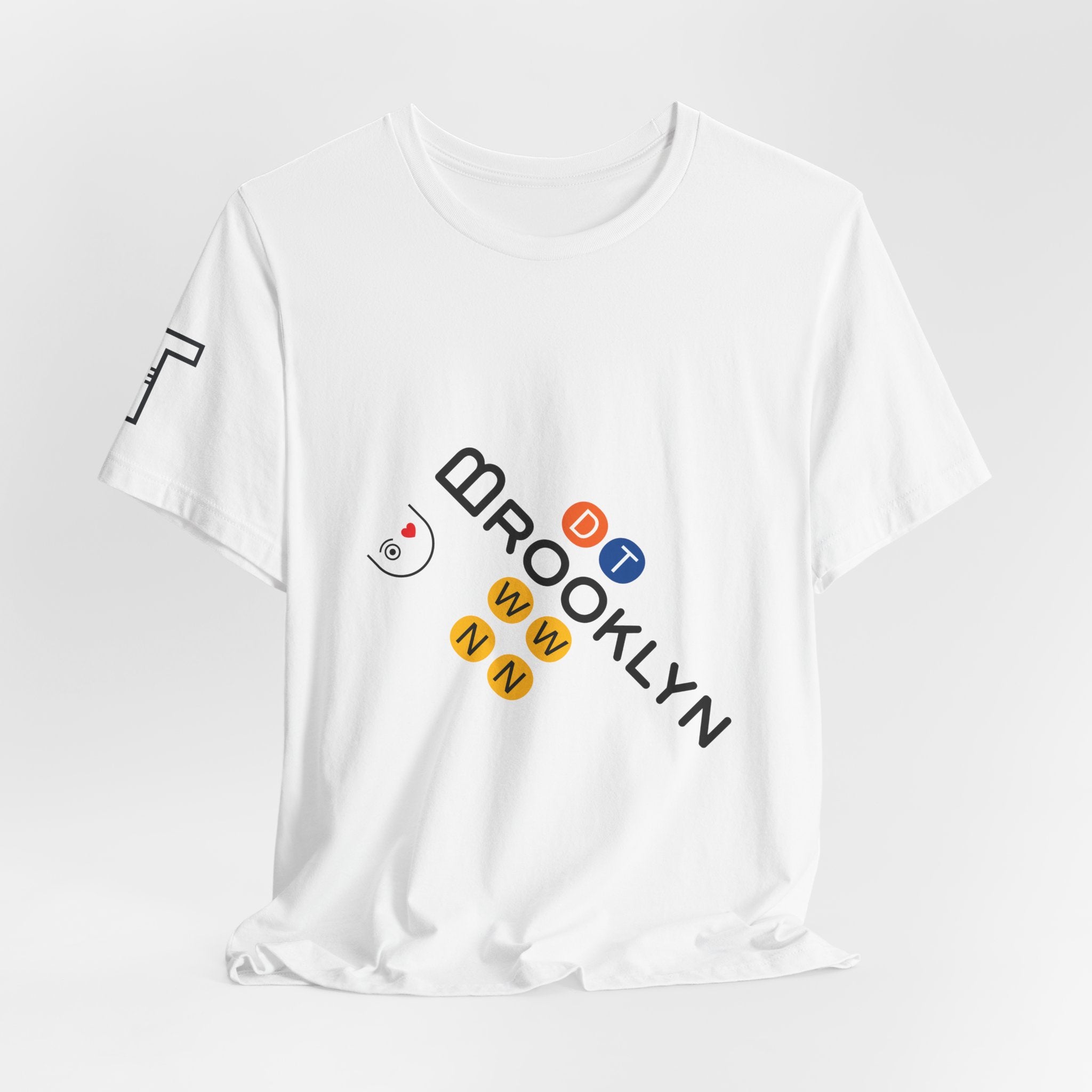 I Love U Brooklyn Bridge Arches “Elongated Tilted B” & Subway Letters “Downtown” - multi color