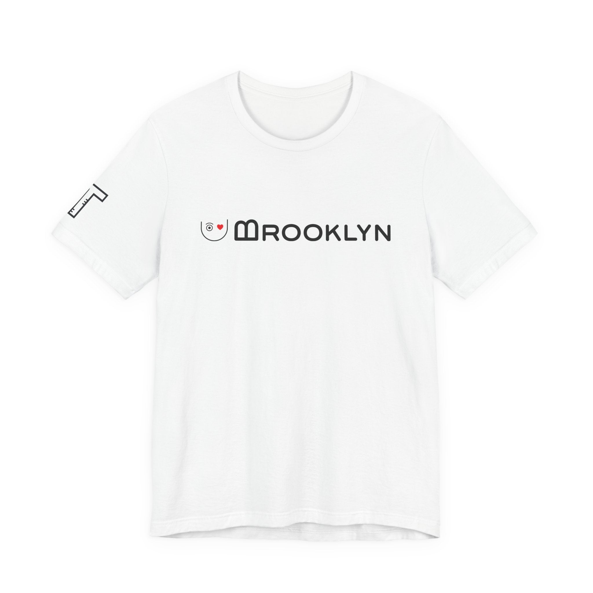 I Love U Brooklyn Bridge Arches “Tilted B” - 2tone color (WH/RD)