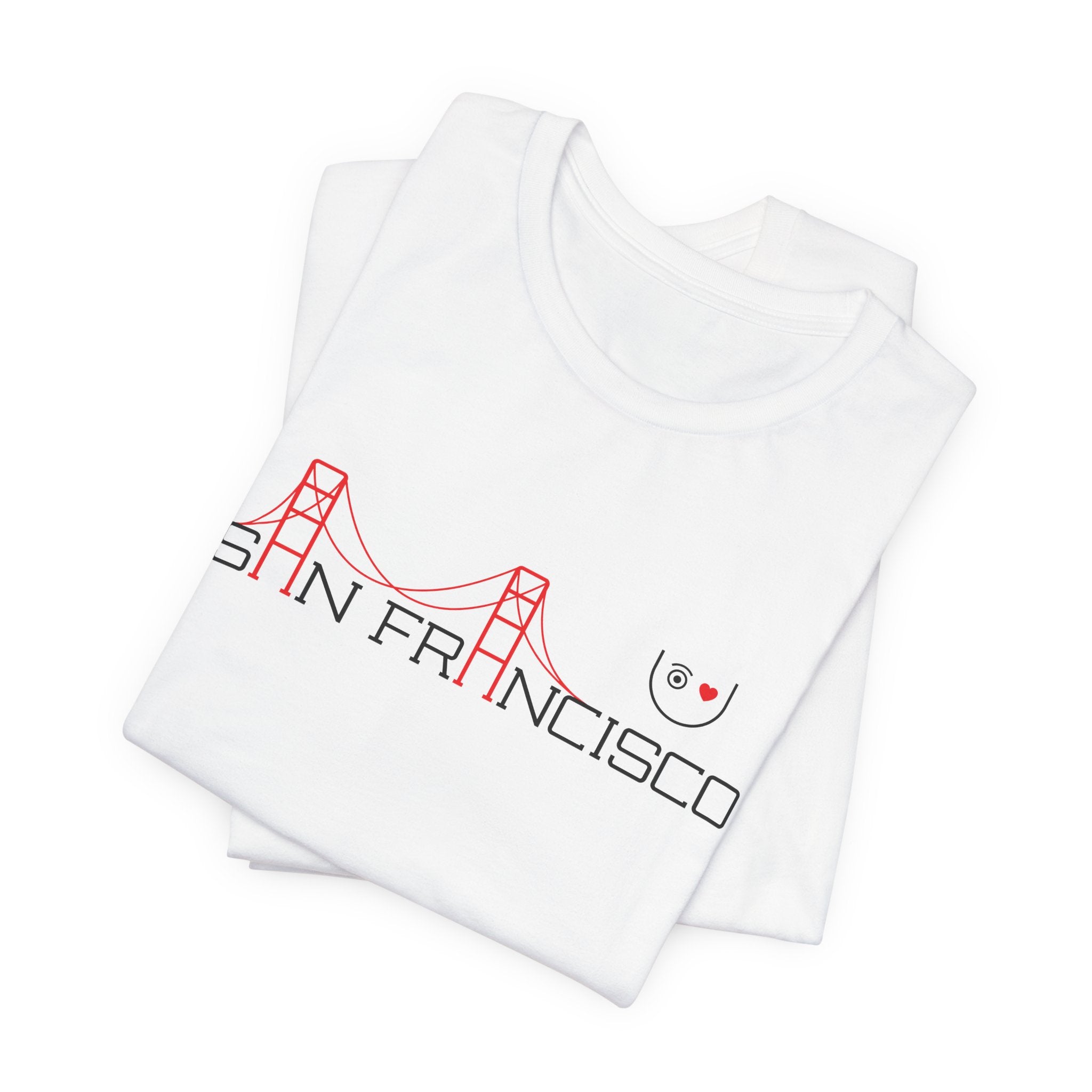 I Love U San Francisco & Golden Gate - 2tone (BK/RD)