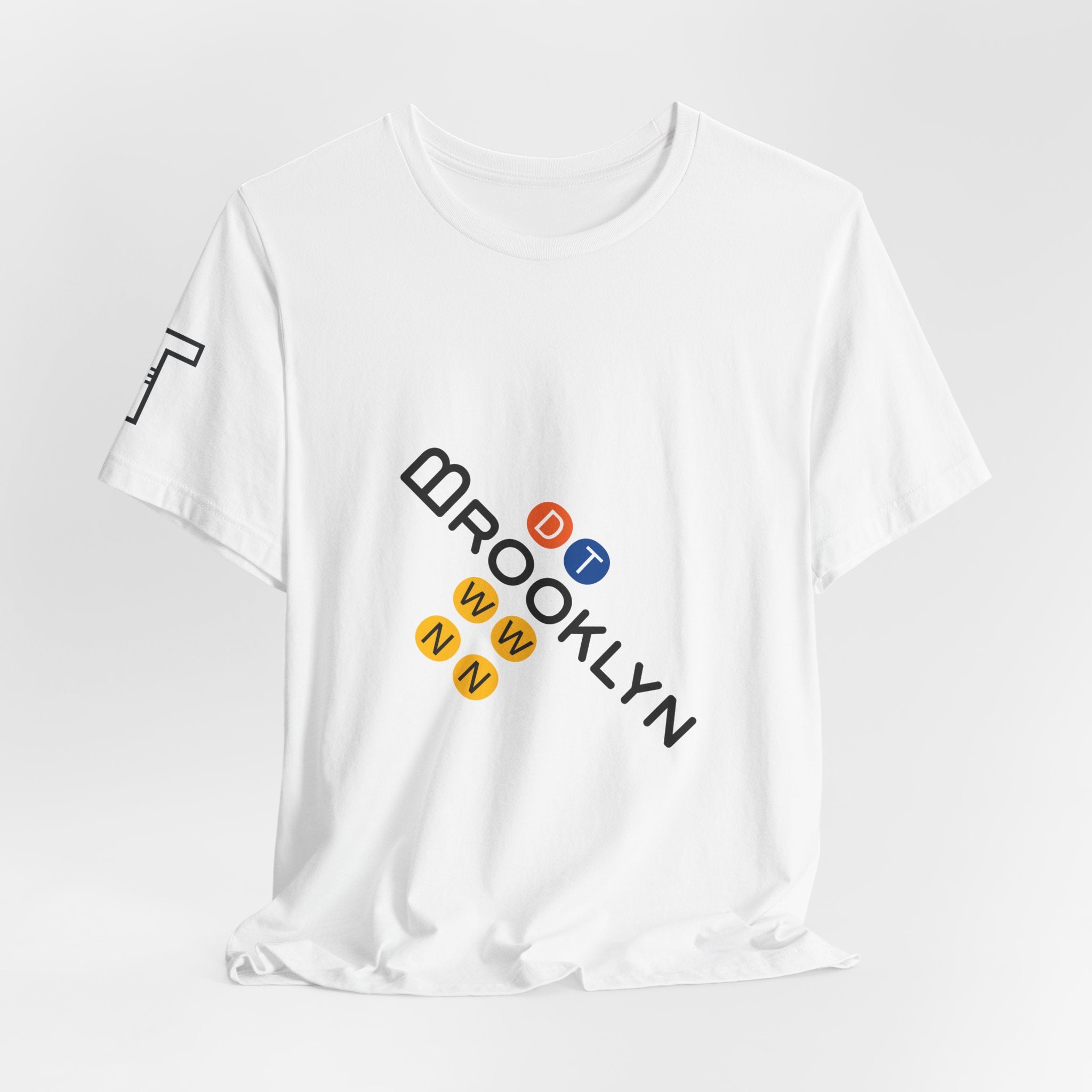 Brooklyn Bridge Arches “Tilted B” & Subway Letters “Downtown” - multi color