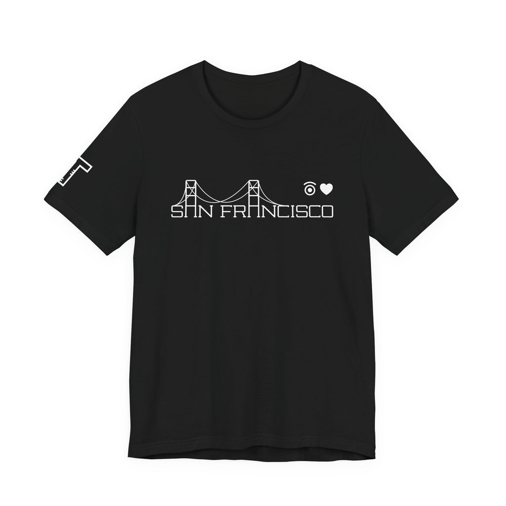 I Love San Francisco & Golden Gate - mono color (White)