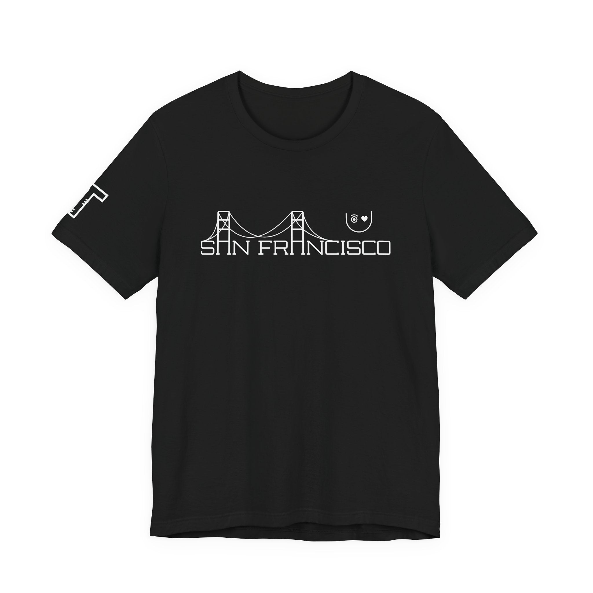 I Love U San Francisco & Golden Gate - mono color (White)