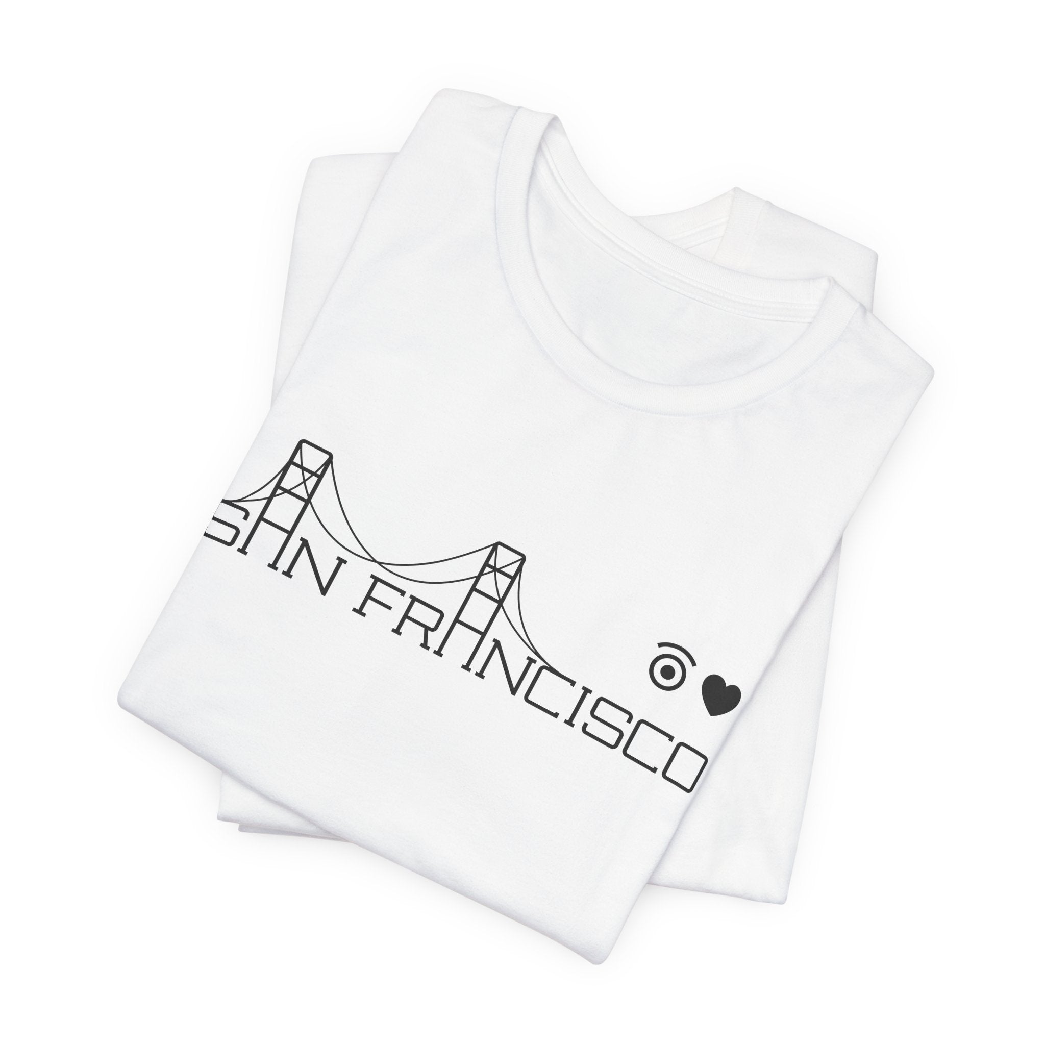 I Love San Francisco & Golden Gate - mono color (Black)