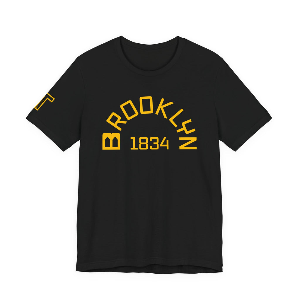 Brooklyn Bridge Arches “B” & Est. 1834 - mono color (Yellow)