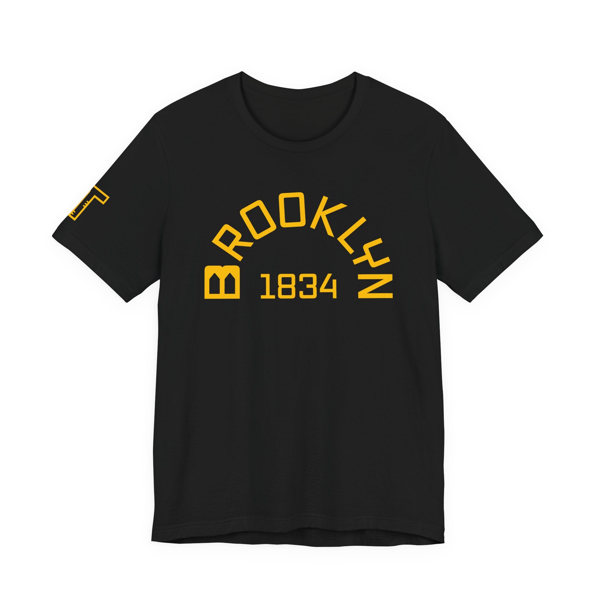 Brooklyn Bridge Arches “B” & Est. 1834 - mono color (Yellow)