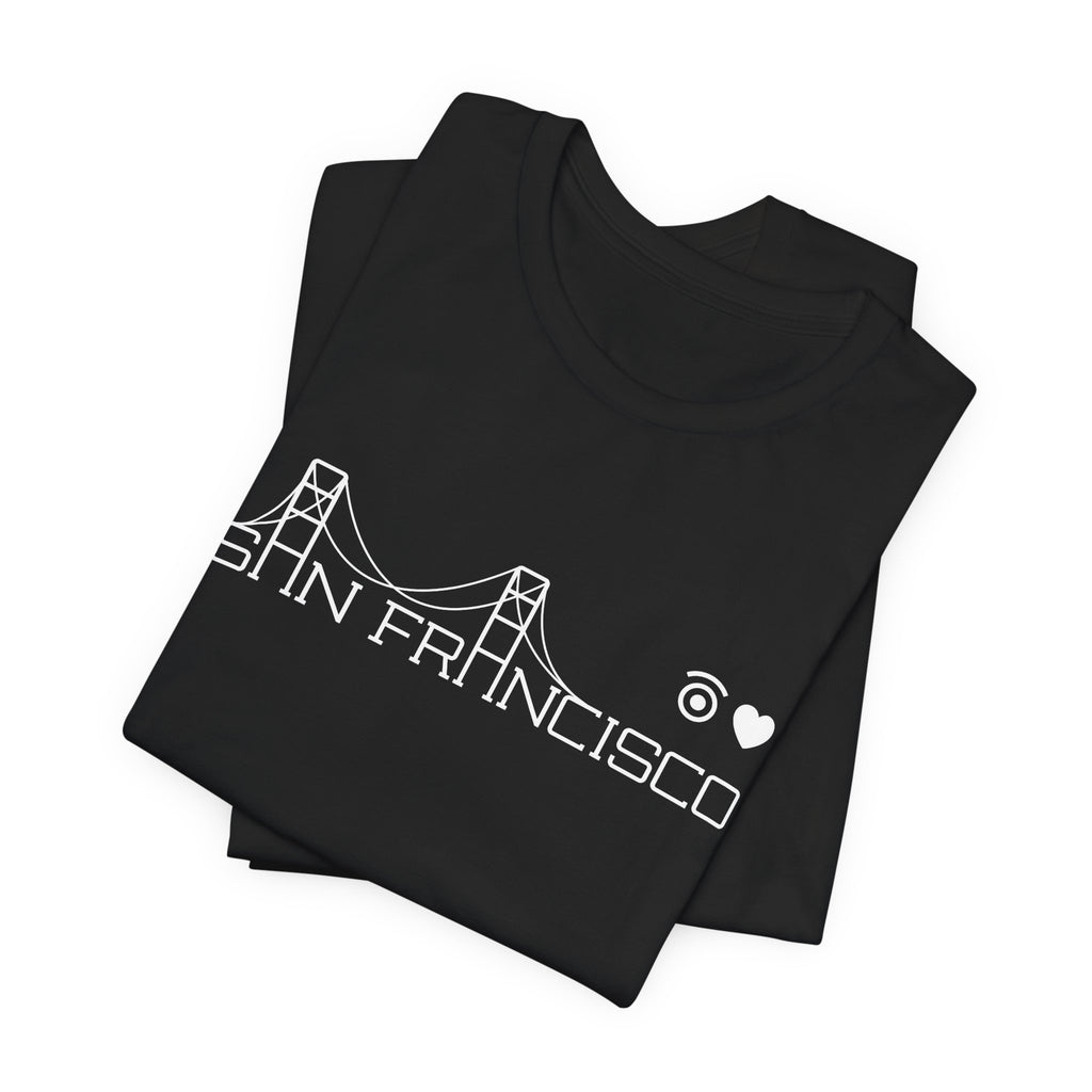I Love San Francisco & Golden Gate - mono color (White)