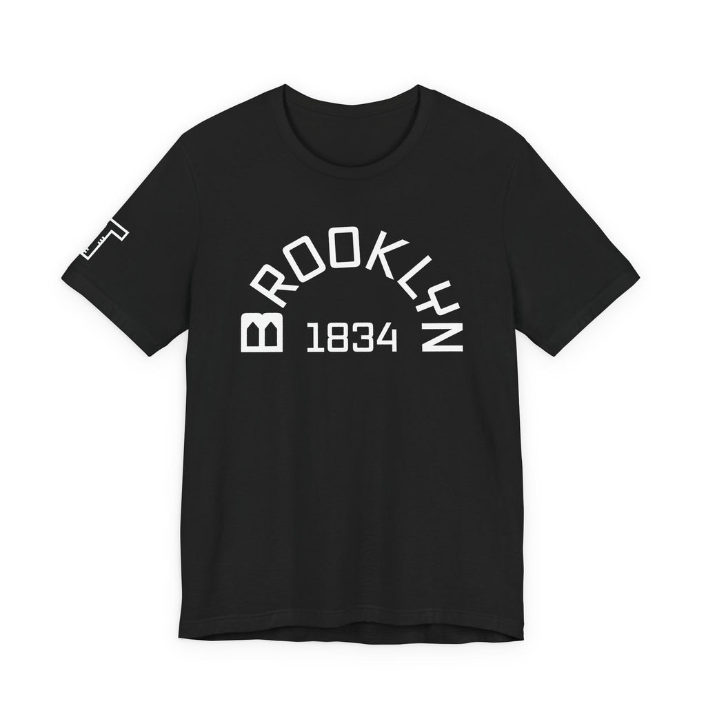 Brooklyn Bridge Arches “B” & Est. 1834 - mono color (White)