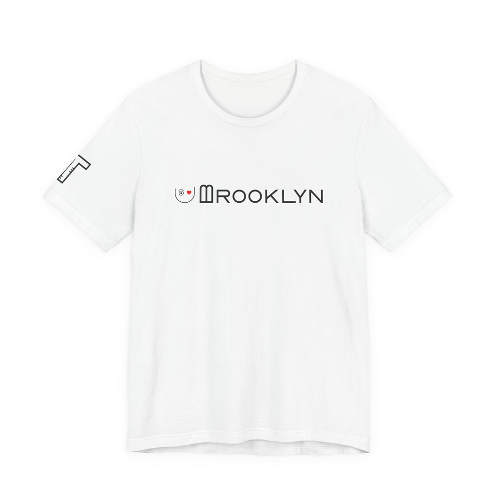 I Love U Brooklyn Bridge Arches “Elongated Tilted B” - 2tone (BK/RD)