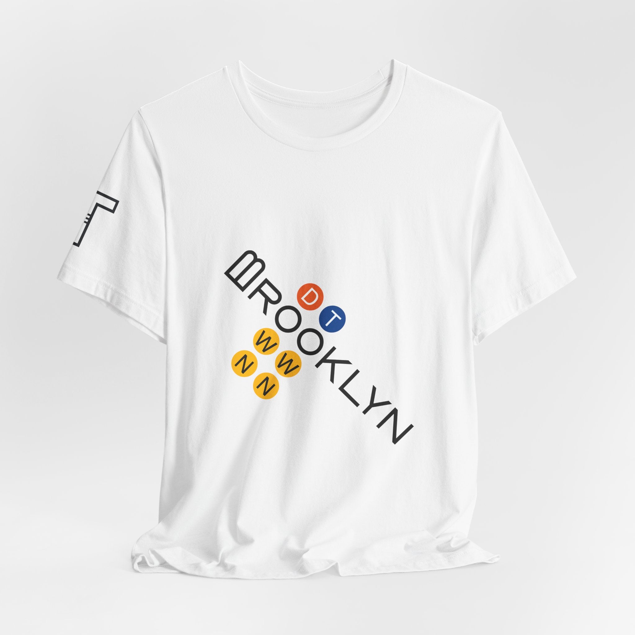 Brooklyn Bridge Arches “Elongated Tilted B” & Subway Letters “Downtown” - multi color