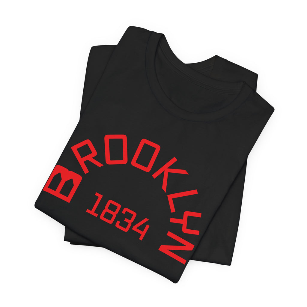 Brooklyn Bridge Arches “B” & Est. 1834 - mono color (Red)